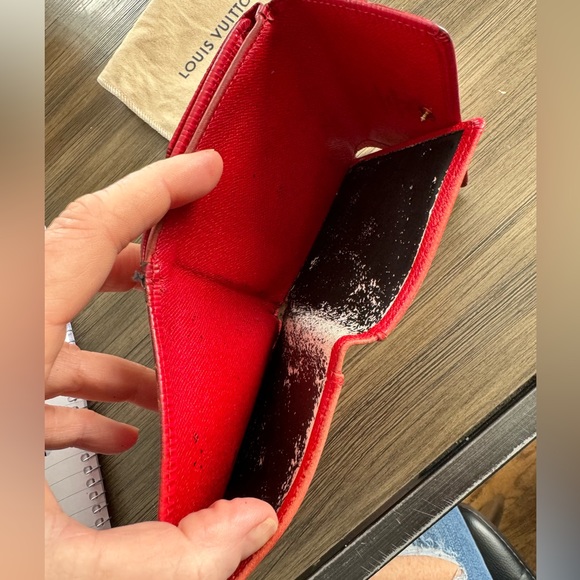 LV BUNDLE Epi red key holder and Elise wallet and dust bag  Authentic - Picture 9 of 15